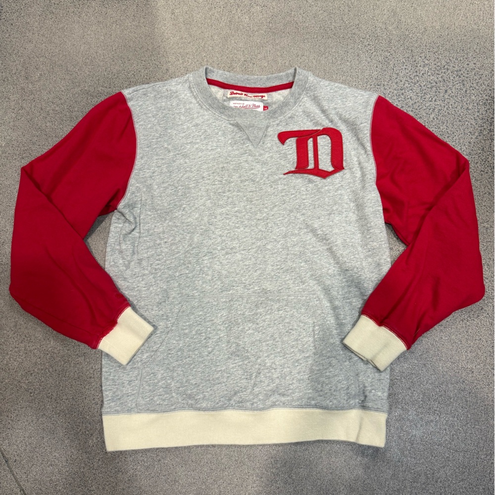 Detroit Red Wings NHL Mitchell & Ness Large Pullover Sweatshirt crewneck